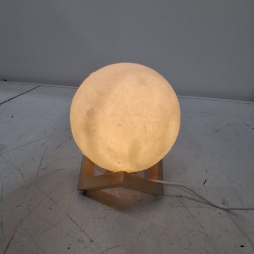 SUNIX MOON LAMP BABY NIGHT LIGHT 3D PRINTED MOON LIGHT USB CHARGING - COOL WHITE, WARM YELLOW image 2