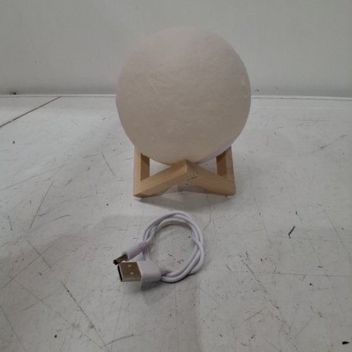 SUNIX MOON LAMP BABY NIGHT LIGHT 3D PRINTED MOON LIGHT USB CHARGING - COOL WHITE, WARM YELLOW image 3