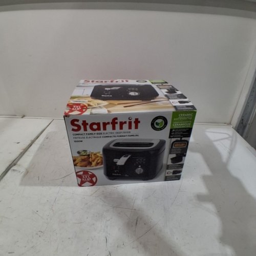 STARFRIT COMPACT ELECTRIC OIL DEEP FRYER WITH REMOVABLE CERAMIC BOWL AND VIEWING WINDOW - 2.5L CAPACITY - BLACK (MODEL: DF-118) image 5