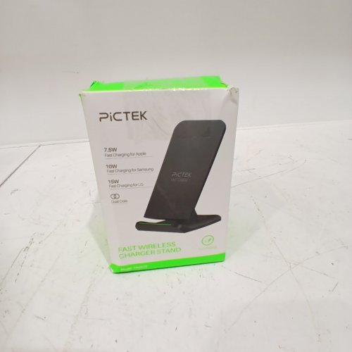 PICTEK FAST WIRELESS CHARGER STAND - 7.5W / 10W / 15W - BLACK (MODEL:PA082B) image 4