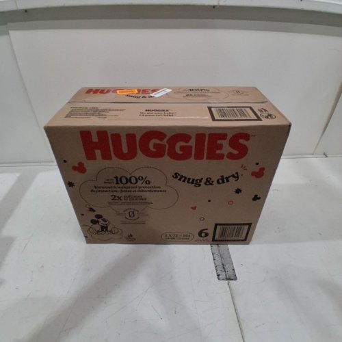 144PK HUGGIES SNUG AND DRY BABY DIAPERS - SIZE 6 (35+LB) - MICKEY MOUSE (MODEL: 56414) image 2