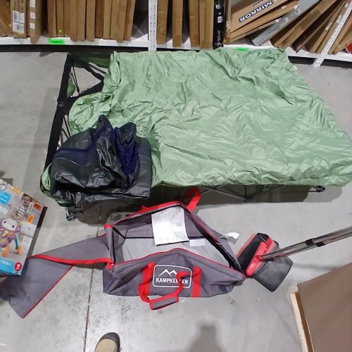 KAMPKEEPER TWO-PERSON CAMP COT AND AIR MATTRESS - QUEEN 60" X 80" - GREEN (MODEL: KK-6080) image 3