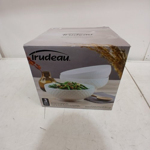 3PC TRUDEAU PORCELAIN SERVING BOWL SET - WHITE (ITEM: 1780162) image 6