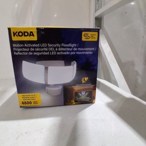 KODA MOTION-ACTIVATED LED SECURITY FLOOD LIGHT - 4800LM - WHITE (MODEL: 1938035/LM030878) image 3