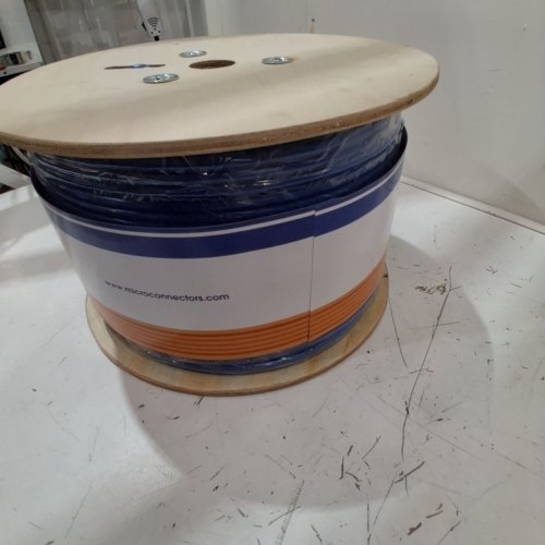MICRO CONNECTORS CAT6A SOLID SHIELDED F/UTP BULK ETHERNET CABLE - 1000FT - BLUE (ITEM: TR4-570SH-BL) image 4