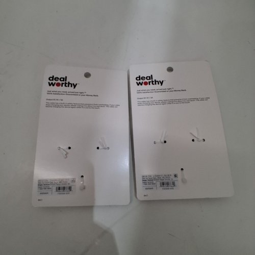 2 DEALWORTHY USB-A TO USB-C CHARGING CABLES - 5FT EACH - BLACK image 3