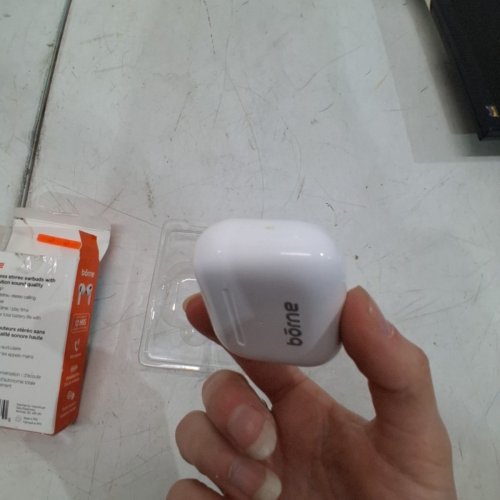 BORNE WIRELESS BLUETOOTH EAR BUDS WITH CHARGER- WHITE (MODEL:BTWS250) image 5