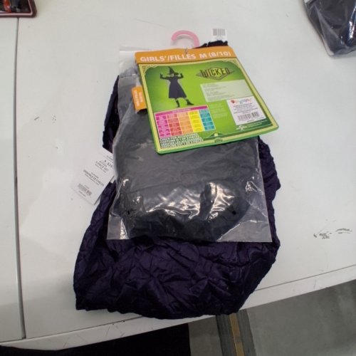 3PC GIRLS DISGUISE WICKED ELPHABA COSTUME SET - M (8/10) - PURPLE / BLACK (STYLE: 175049 K) image 3