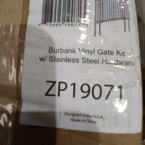 ZIPPITY VINYL GATE KIT WITH STAINLESS STEEL HARDWARE - 3.5FT X 5FT - WHITE (STYLE: ZP19071) image 2