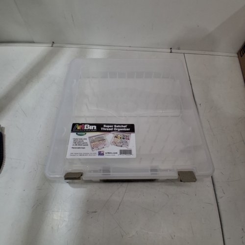 ART BIN SUPER SATCHEL THREAD ORGANIZER - 15.25" X 14" X 3.5" - CLEAR image 2