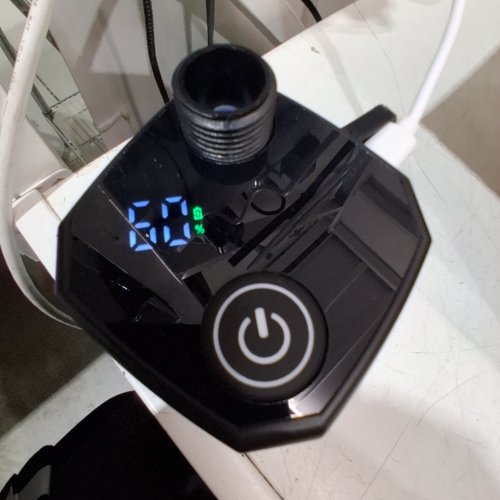 PORTABLE ELECTRIC CAMPING SHOWER WITH COLLAPSIBLE BUCKET - 1500W / 20L BUCKET - BLACK/GREY image 2