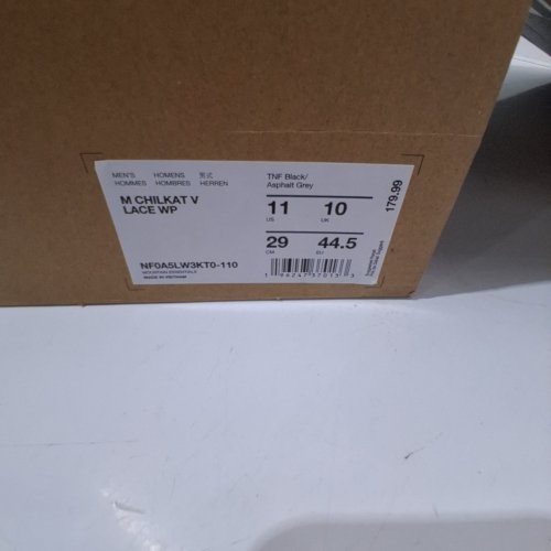 MENS THE NORTH FACE CHILKAT V LACE WATERPROOF BOOTS - 10US - BLACK (MODEL: NF0A5LW3) image 2