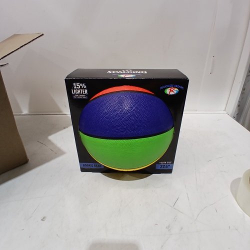 SPALDING STREET ROOKIE GEAR BASKETBALL - 27.5" - YELLOW/BLUE/RED/GREEN (MODEL: ‎YEV-760) image 2