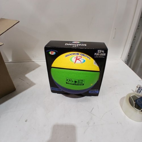 SPALDING STREET ROOKIE GEAR BASKETBALL - 27.5" - YELLOW/BLUE/RED/GREEN (MODEL: ‎YEV-760) image 3