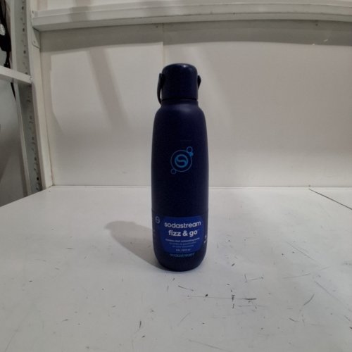 SODASTREAM FIZZ & GO COOL STAINLESS STEEL CARBONATING WATER BOTTLE -900ML - BLUE image 2