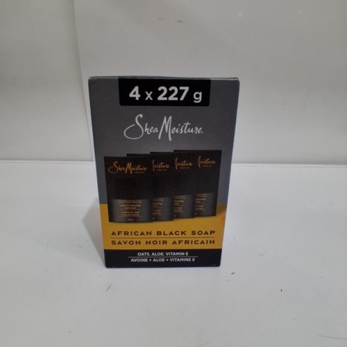 4PK SHEA MOISTURE AFRICAN BLACK SOAP WITH OATS ALOE AND VITAMIN E - 227G EACH image 2