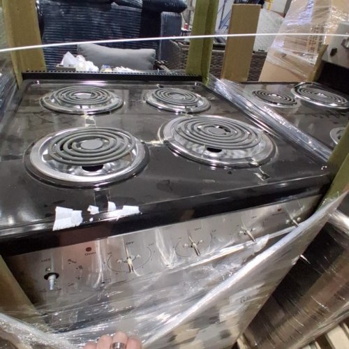 ELEMENT SLIDE-IN COIL STOVE RANGE WITH 4 BURNERS - 24" - 3.7 CU. FT - STAINLESS STEEL / BLACK (MODEL:EECR24MES-CA) image 5