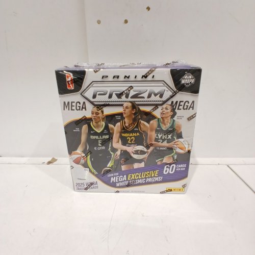 PANINI 2025 WNBA PRIZM BASKETBALL TRADING CARD MEGA BOX - 60 CARDS PER BOX - EXCLUSIVE WHITE SEISMIC PRIZMS! image 2