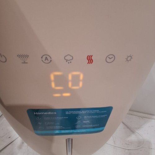 HOMEDICS NATURA ULTRASONIC COOL AND WARM MIST HUMIDIFIER - 120 V - 70W - TAUPE (MODEL: UHE-PL125) image 2