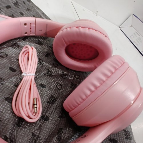 ONIKUMA ONITOON BLUETOOTH WIRELESS CAT EAR HEADSET WITH RGB LIGHTS - PINK (MODEL: B90) image 6