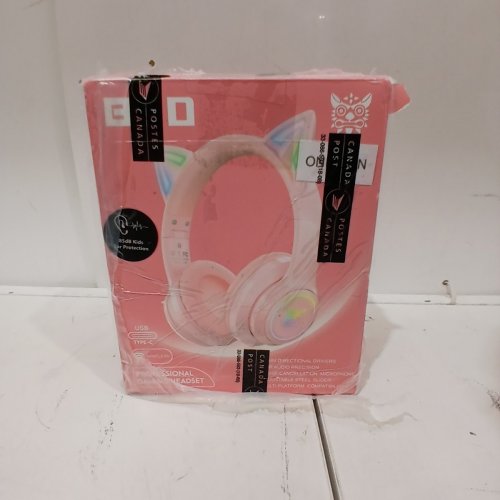 ONIKUMA ONITOON BLUETOOTH WIRELESS CAT EAR HEADSET WITH RGB LIGHTS - PINK (MODEL: B90) image 7