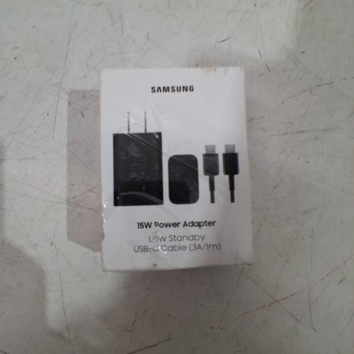 2PC SAMSUNG POWER ADAPTER AND USB-C CABLE - 3A, 1M CABLE 15W - BLACK (MODEL: EP-T1510) image 5