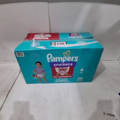 108PK PAMPERS CRUISERS 360 BABY DIAPERS - SIZE 4 image 3