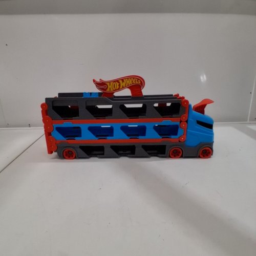 HOT WHEELS SPEEDWAY HAULER TOY SET - (MODEL: HGH33) image 2