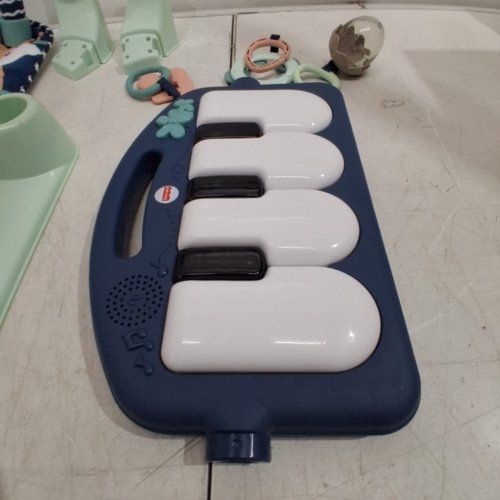 FISHER-PRICE BABY PLAYMAT KICK & PLAY PIANO GYM WITH MUSIC - NAVY FAWN - (MODEL: HKX37) image 4