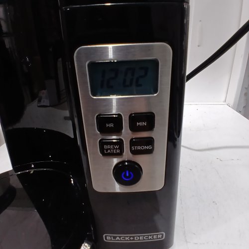 BLACK AND DECKER PROGRAMMABLE COFFEE MAKER - 12-CUP THERMAL CARAFE - STAINLESS STEEL/BLACK (MODEL: CM2046SC) image 5