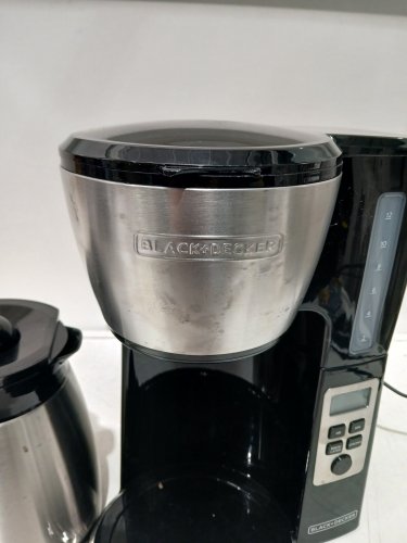 BLACK AND DECKER PROGRAMMABLE COFFEE MAKER - 12-CUP THERMAL CARAFE - STAINLESS STEEL/BLACK (MODEL: CM2046SC) image 2