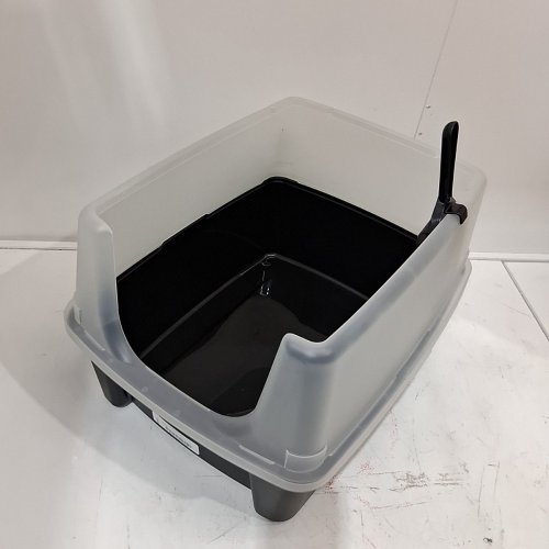 IRIS CAT LITTER BOX - DARK GREY/CLEAR (MODEL: CLH-12) image 2