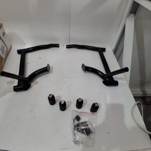 HDBUBALUS MOTORCYCLE SADDLE BAG GUARDS CRASH BARS - FITS MOST 2009 AND UP HARLEY MODELS - BLACK image 2