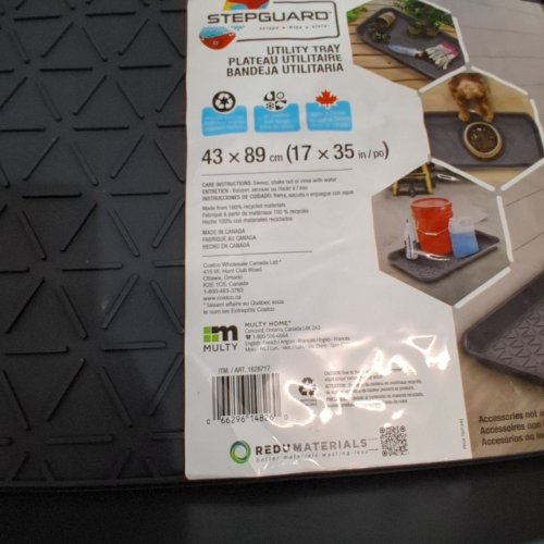 STEPGUARD MULTY HOME BOOT TRAY - 17" X 35" - BLACK (MODEL: 1628717) image 3