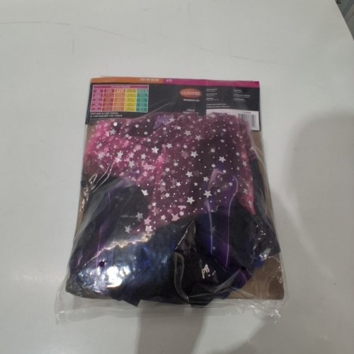GIRL'S GOODMARK STARRY SKELLY SKELETON COSTUME - MEDIUM (8-10) - BLACK/ PURPLE/PINK (STYLE: CA31622M) image 3