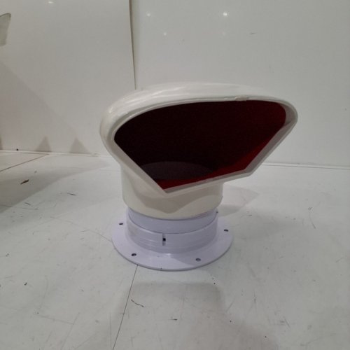 MARINCO NICRO SNAP-IN DELUXE LOW PROFILE PVC COWL VENT - 4" - WHITE/RED (MODEL: N10864) image 3