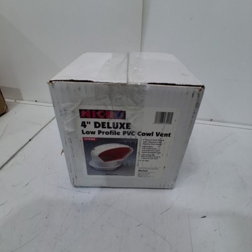 MARINCO NICRO SNAP-IN DELUXE LOW PROFILE PVC COWL VENT - 4" - WHITE/RED (MODEL: N10864) image 5