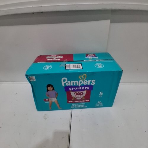96PK PAMPERS PULL ON CRUSIERS 360˚ FIT DISPOSABLE BABY DIAPERS 27+LB - SIZE 5 image 2