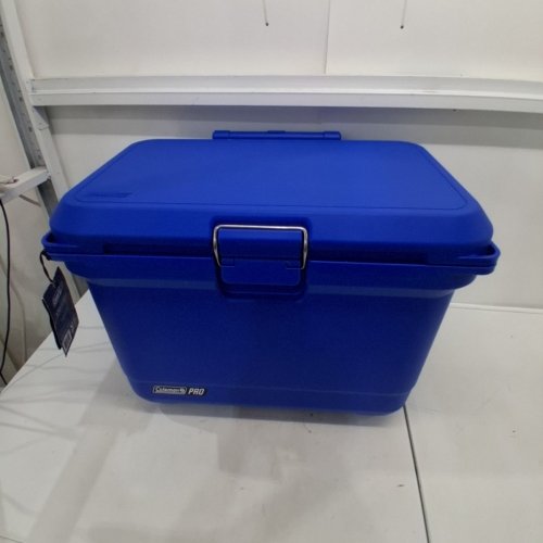 COLEMAN PRO HEAVY-DUTY WHEELED ULTRA-LIGHT PREMIUM HARD COOLER - 55QT - NEPTUNE BLUE - (MODEL: 2193940) image 2