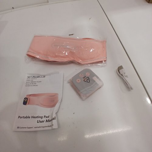 WARMELLE PORTABLE WEARABLE HEATING PAD FOR PERIOD PAIN - 5000MAH, 5V, 10W - PINK (MODEL: HUG) image 3
