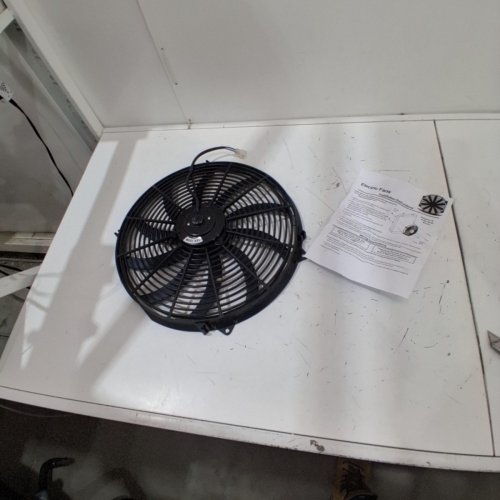 8MILELAKE HIGH PERFORMANCE BLACK SLIMLINE ELECTRIC COOLING RADIATOR FAN - 16" -12V - 120W - BLACK image 5