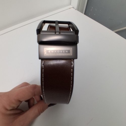 YOETEY MENS BELT 1 PACK - 1 3/8" LEATHER REVERSIBLE BELT- BROWN/BLACK image 3