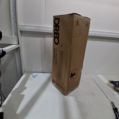 DREO SPACE PORTABLE ROOM HEATER WITH REMOTE AND THERMOSTAT, 3 MODES, OVERHEATING & TIP-OVER PROTECTION - 25" - BLACK/GOLD - (MODEL: DR-HSH013) image 5