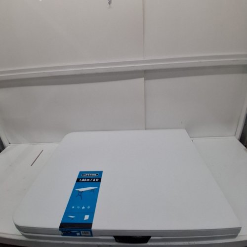 LIFETIME PEAKFORM FOLDING TABLE - 6FT - WHITE image 2