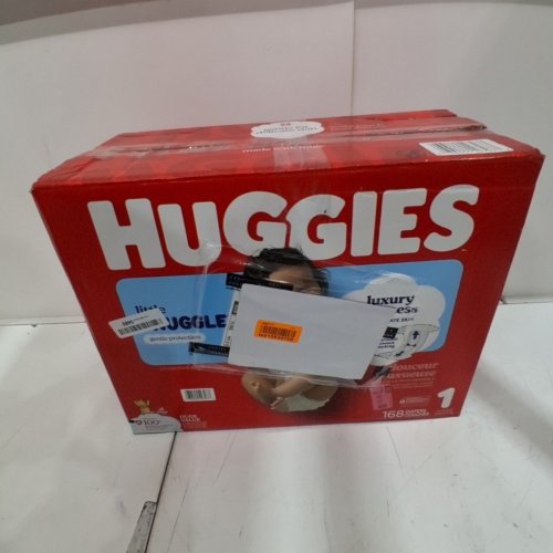 168PK HUGGIES WINNIE THE POOH LITTLE SNUGGLERS DIAPERS - SIZE: 1 image 3