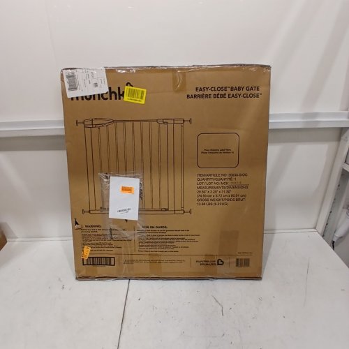 MUNCHKIN EASY CLOSE SAFETY GATE - 29.5" TO 35"W X 29.5"H - WHITE (MODEL: MK0002-012 REV 5) image 4