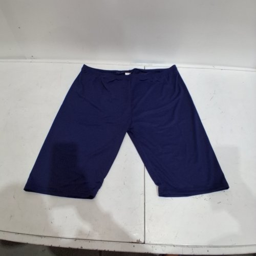 WOMENS PLUS SIZE LEGGINGS SPORT CAPRIS - 4XL - NAVY BLUE image 2