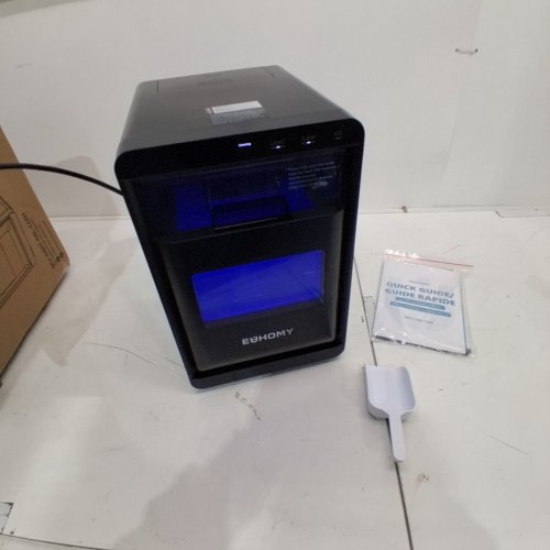 EUHOMY SELF-CLEANING COUNTERTOP NUGGET ICE MAKER - 40 LBS/24H - STAINLESS STEEL (MODEL: IM017-NBL-CAEH) image 3