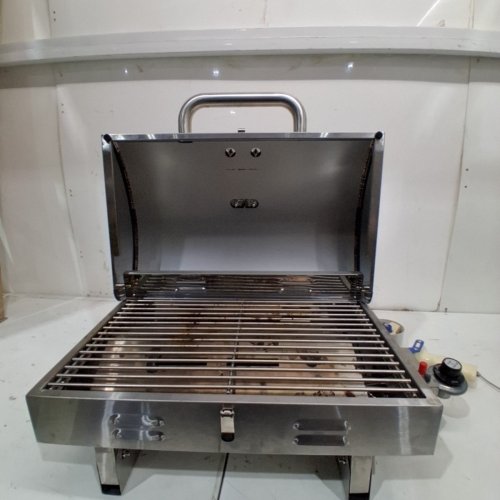 CABELA'S STAINLESS STEEL TABLETOP PROPANE GRILL - 18LB - SILVER (MODEL:880-0013) image 3