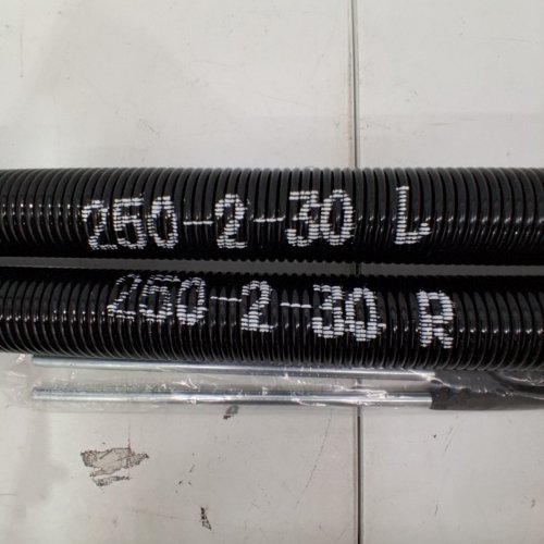 2PK VEVOR ELECTROPHORESIS COATED GARAGE DOOR TENSION SPRINGS - 0.25" WIRE - 30" X 2" - BLACK - (MODEL: GZ-30) image 3